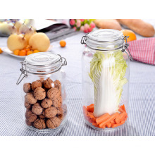 Haonai 2015 designed customized fancy storage glass jar